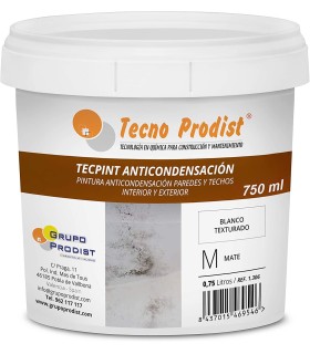 TECPINT ANTICONDENSACIÓN de Tecno Prodist - Pintura Anti-condensación al Agua - Interior y Exterior - Paredes y Techos (BLANCO)