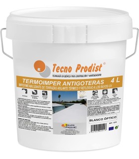 TECPINT TERMIC ECOLOGIC de Tecno Prodist - Pintura a la cal, aislante  térmico y acústico, interior - exterior, transpirable - Blanco - 4 Litros