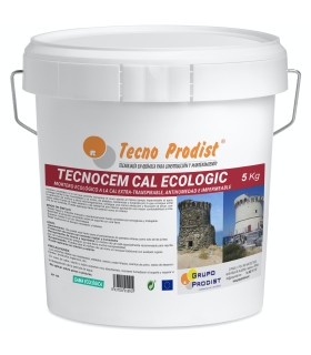 TECNOCEM CAL ECOLOGIC de Tecno Prodist - Mortero ecológico a la cal, Extratranspirable, antihumedad, impermeable y antimoho